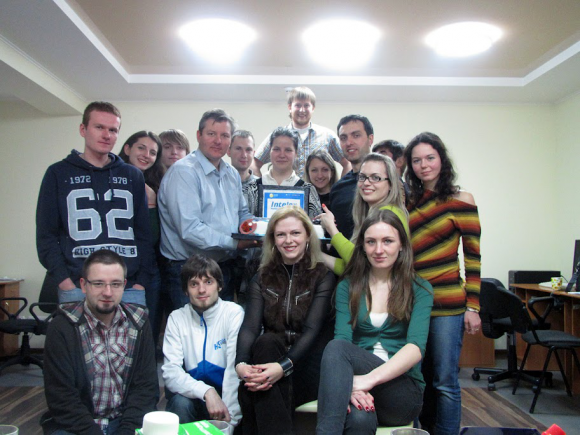 Intelex team celebrating 11-th birthday. 