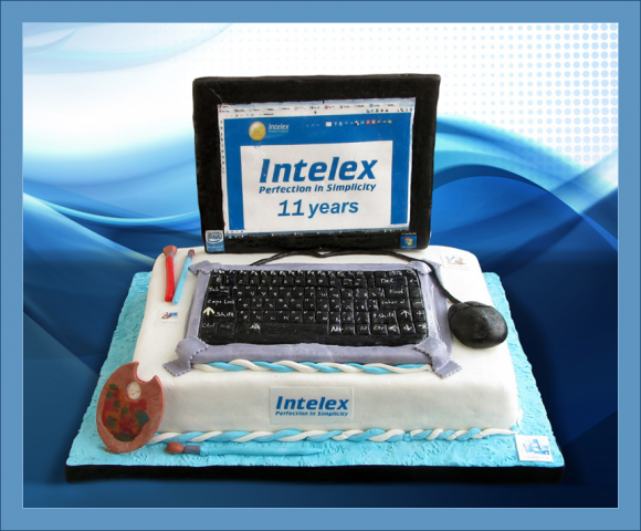 The most delicious and beautiful cake ever made. Specially for celebrating 11-th company's birthday. 