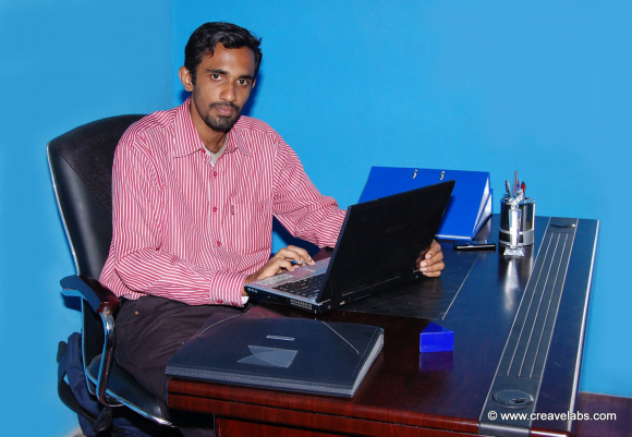 Founder & Business Director - Mr.Sajan Pappachen at CreaveLabs Operating Office.