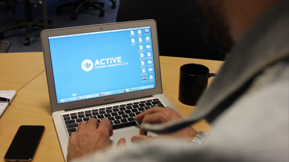 Working hard in the Active Internet Marketing (UK) Office.
