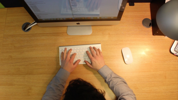 Working hard in the Active Internet Marketing (UK) Office.