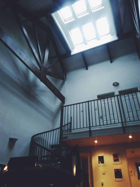 An old barn conversion in the center of Truro, Cornwall. 