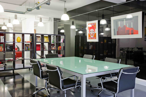 One of the meeting areas at Storm Creative.